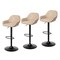 Set of 1/2/3/4 Mid-Century Modern Leatherette Gaslift Adjustable Swivel Bar Stools